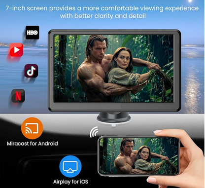 Kinnect™ Car Display with Wireless CarPlay